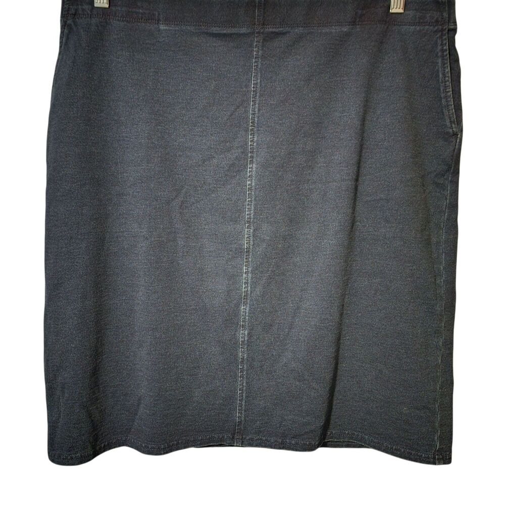 J. Jill Skirt Womens Large Tall Blue Stretch Blend PureJill Indigo Straight Mini